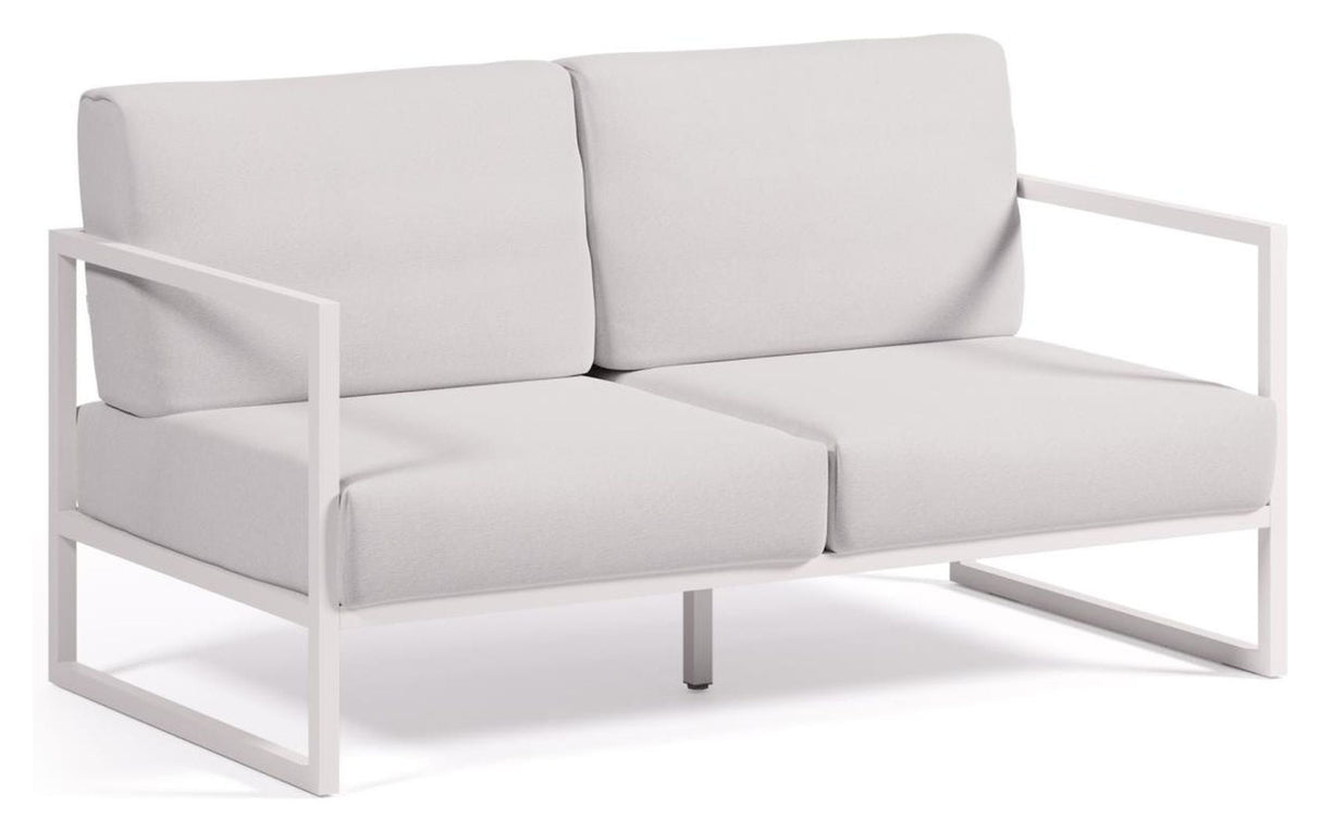 Comova 2-pers. Lounge sofa 152 cm, White/White aluminum