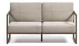 Comova 2-pers. Lounge sofa 152 cm, Light gray/Green aluminum