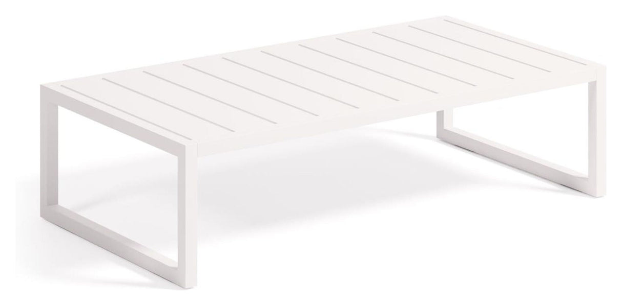 Comova Lounge table 60x114, White aluminum