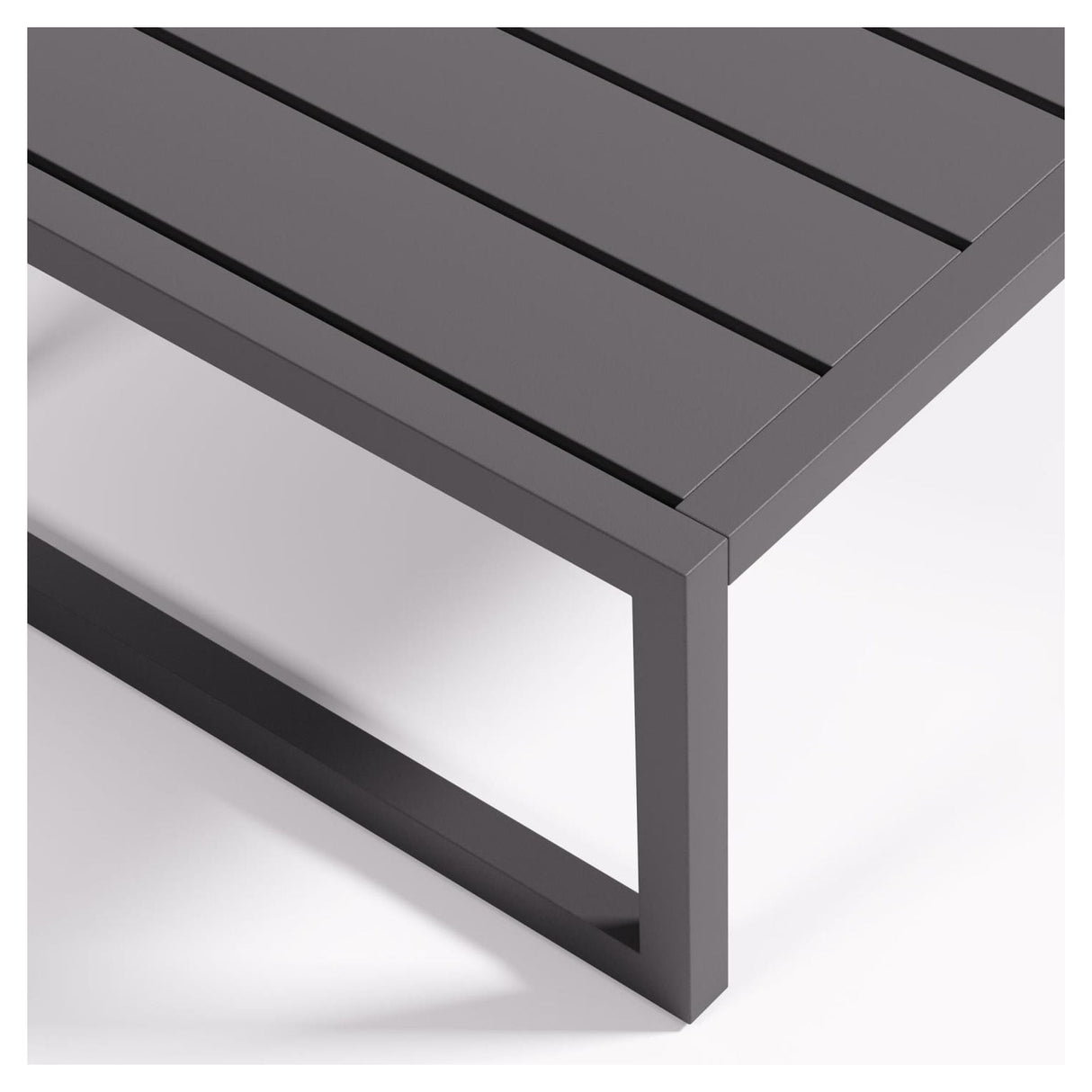 Comova Lounge table 60x114, Black aluminum