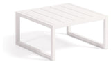 Comova Lounge table 60x60, White aluminum