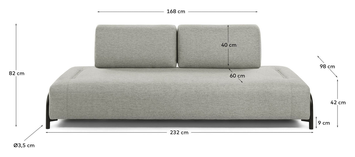 Compo 3-pers. Sofa, Beige