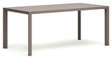 Culip Garden Table, Brown Alu, 180x90