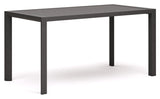 Culip Garden Table, Gray Alu, 75x77x150