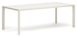 Culip Garden Table, White Alu, 220x100