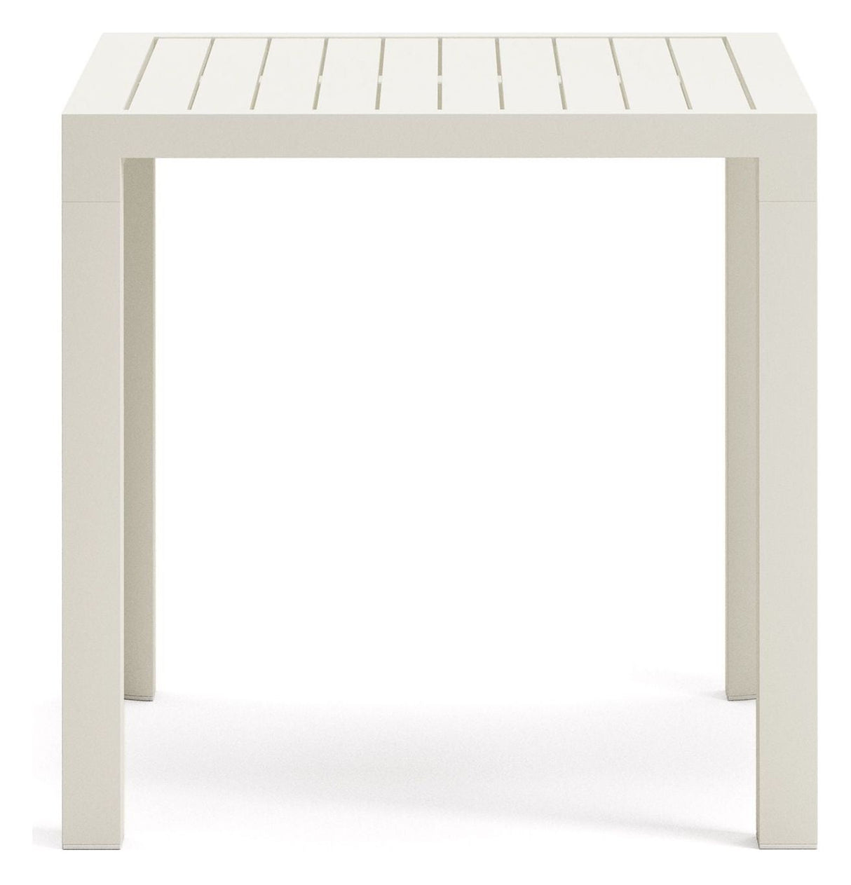 Culip Garden Table, White Alu, 77x77