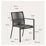 Culip Garden Chair, Gray Alu