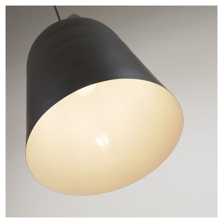 Daian Ceiling lamp in metal, Black painted finish