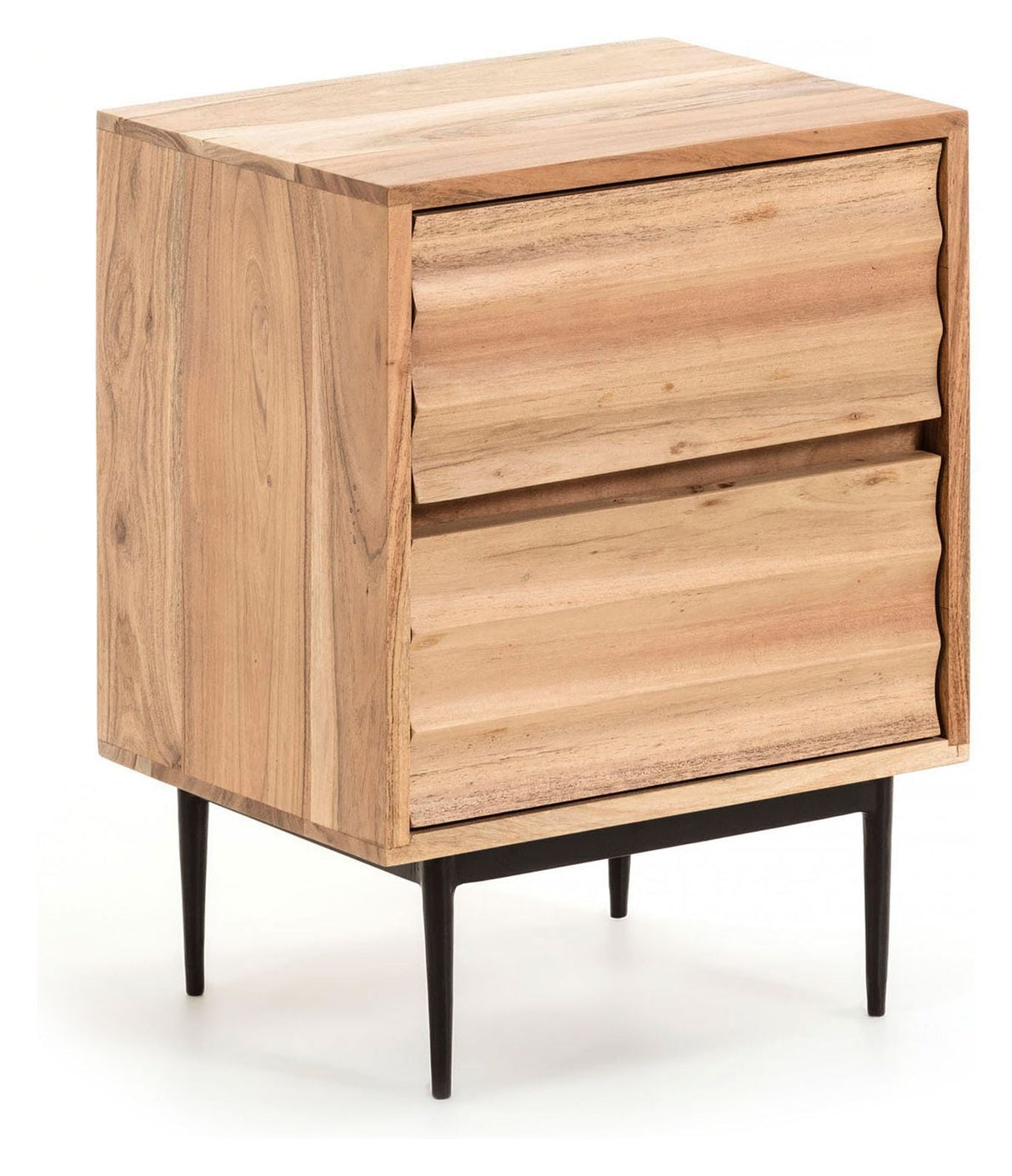 Delsie Bedside Table Acacia Wood