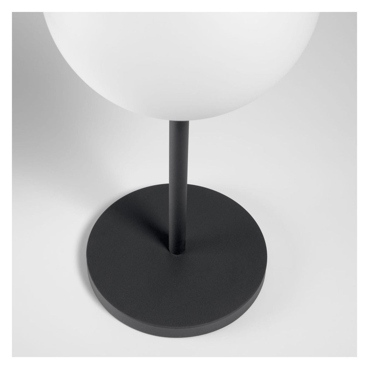 Dinesh LED Table Lamp White/Black Steel