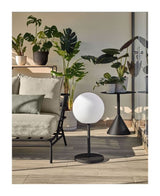 Dinesh LED Table Lamp White/Black Steel