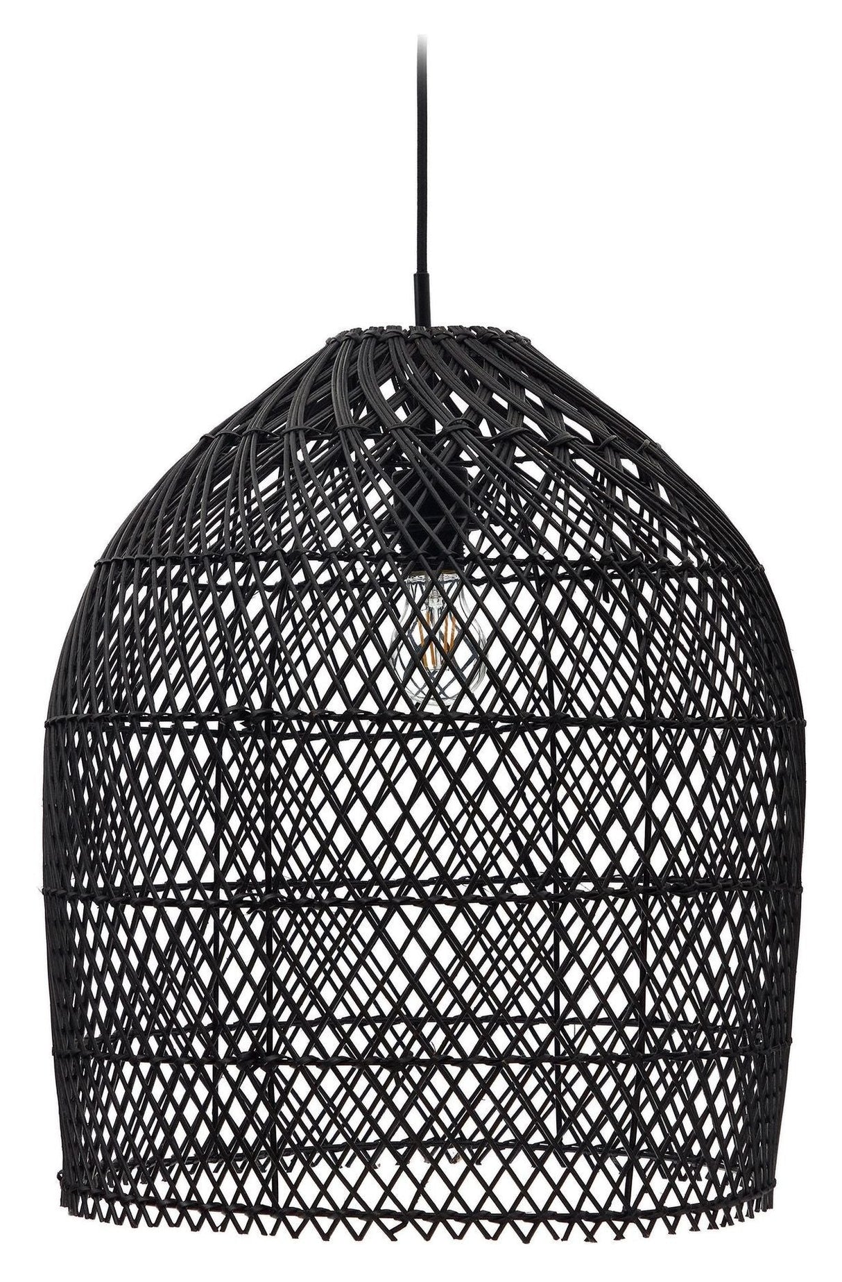 Domitila Lampshade, Black rattan