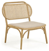 Doriane Lounge Chair, Massic oak/Beige