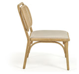 Doriane Lounge Chair, Massic oak/Beige