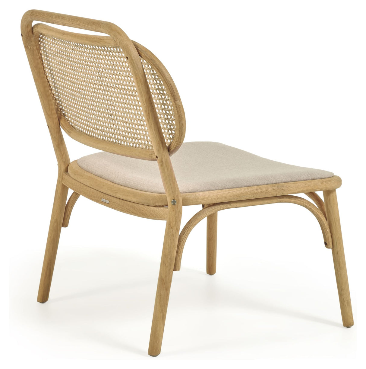 Doriane Lounge Chair, Massic oak/Beige