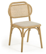 Doriane Dining Chair, Solid oak/Beige