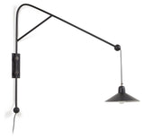 Eleazar Wall lamp in black painted metal