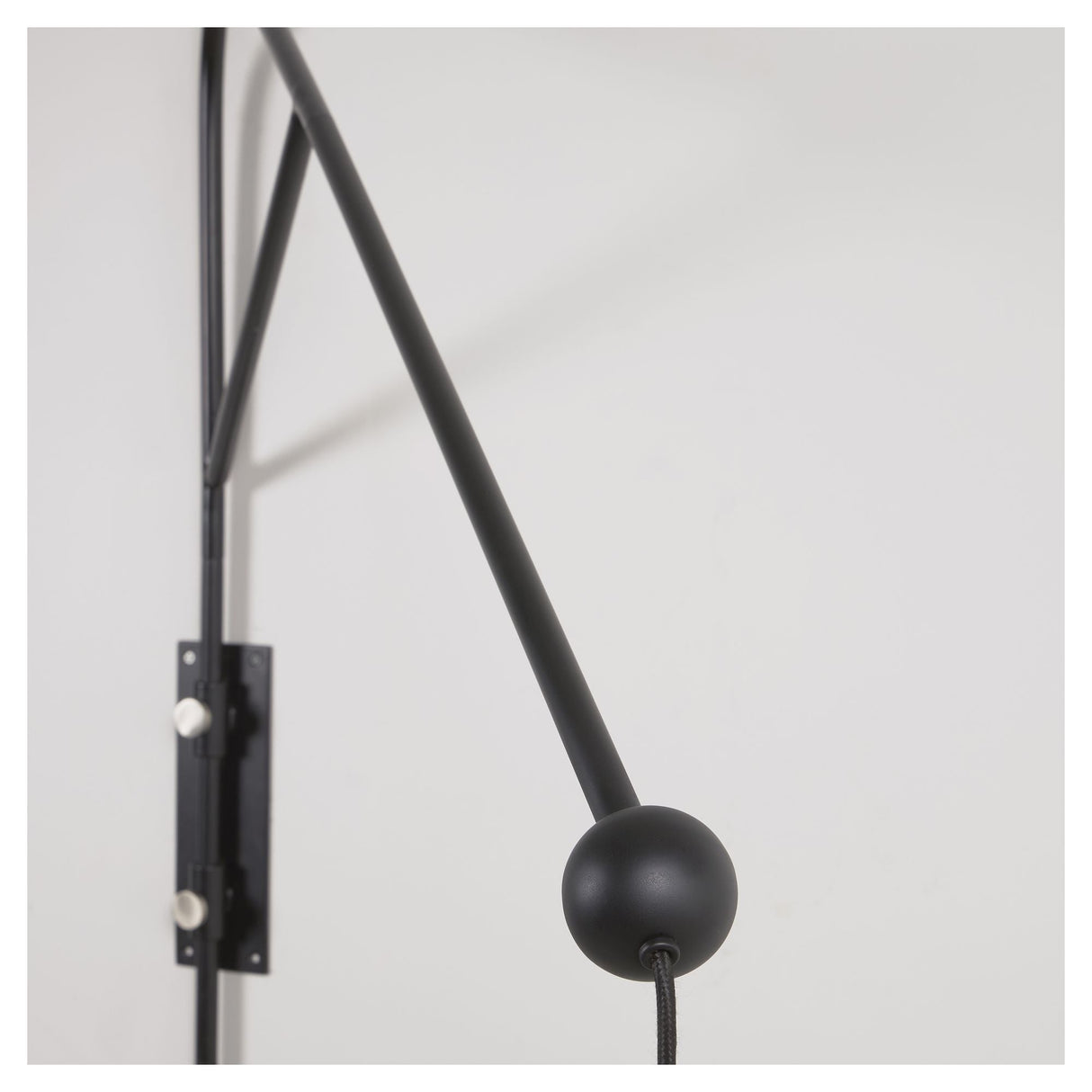 Eleazar Wall lamp in black painted metal