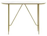 Elisenda Console Table White/Golden