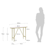 Elisenda Console Table White/Golden