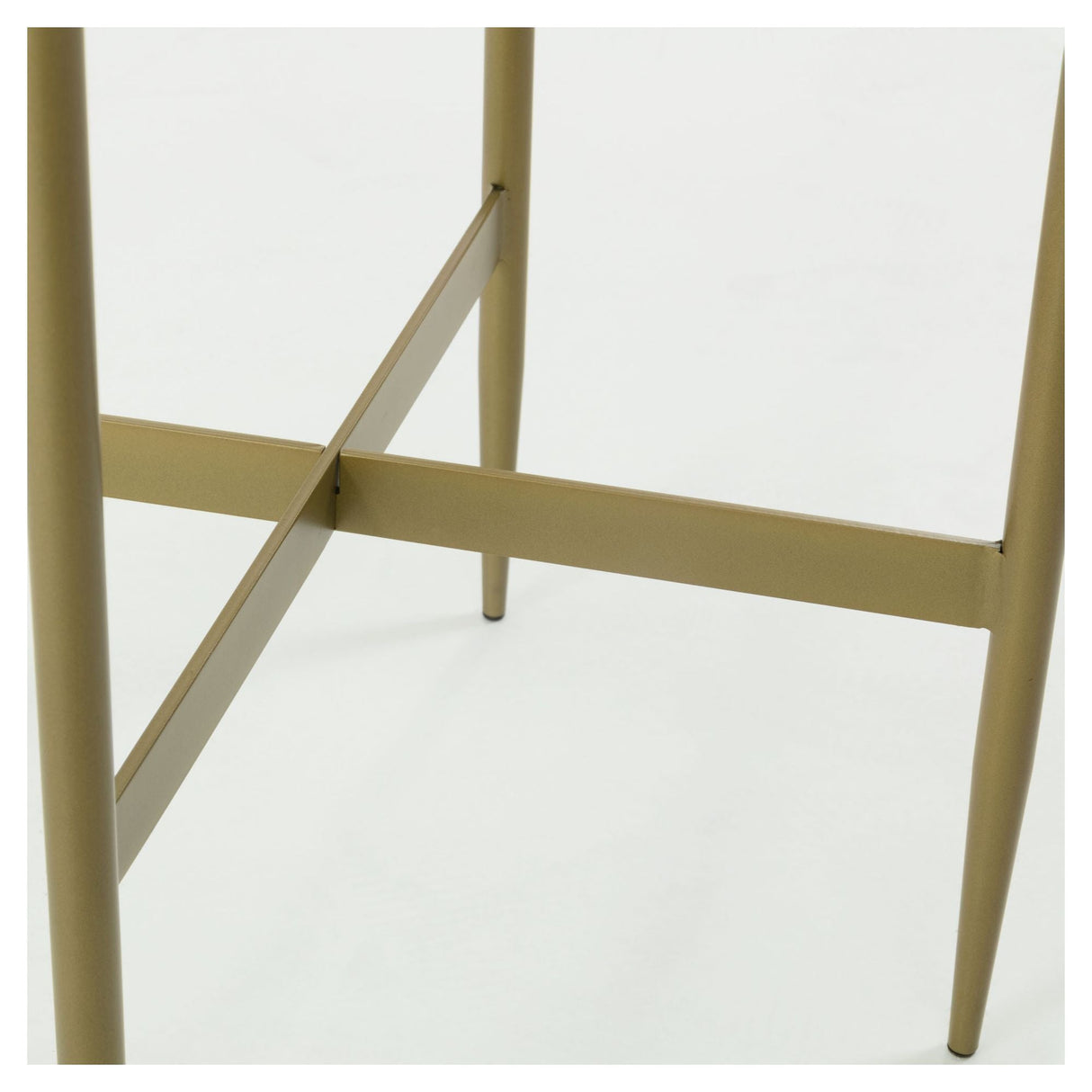 Elisenda Side Table White/Golden, Ø50