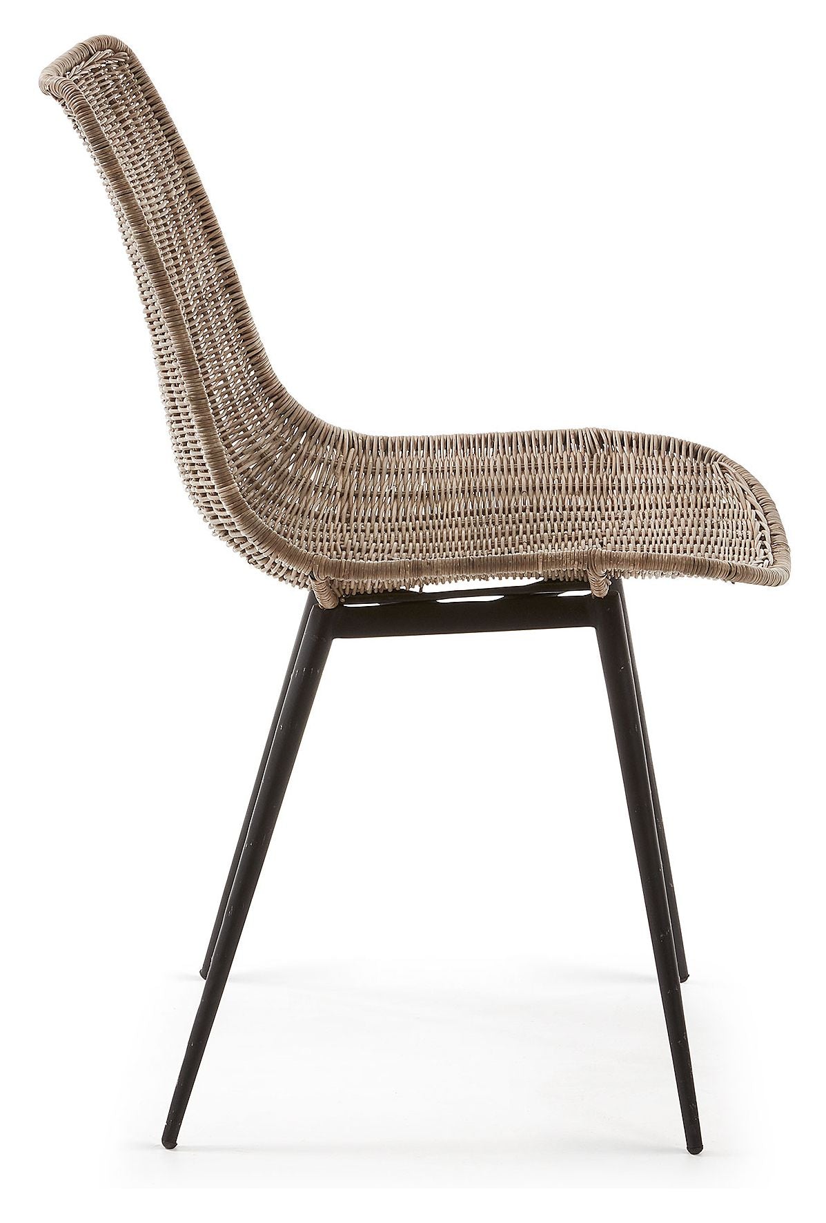 Equal Dining Chair Black/Rattan