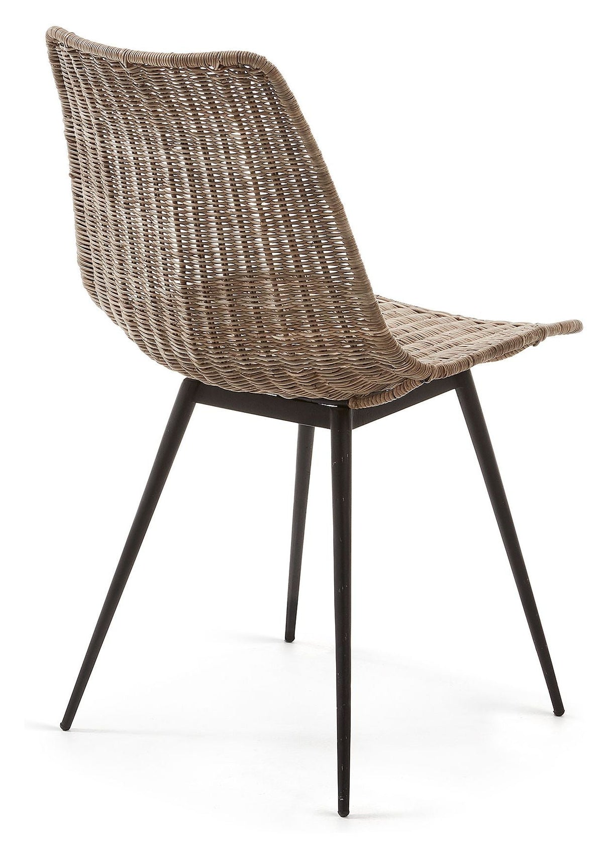 Equal Dining Chair Black/Rattan