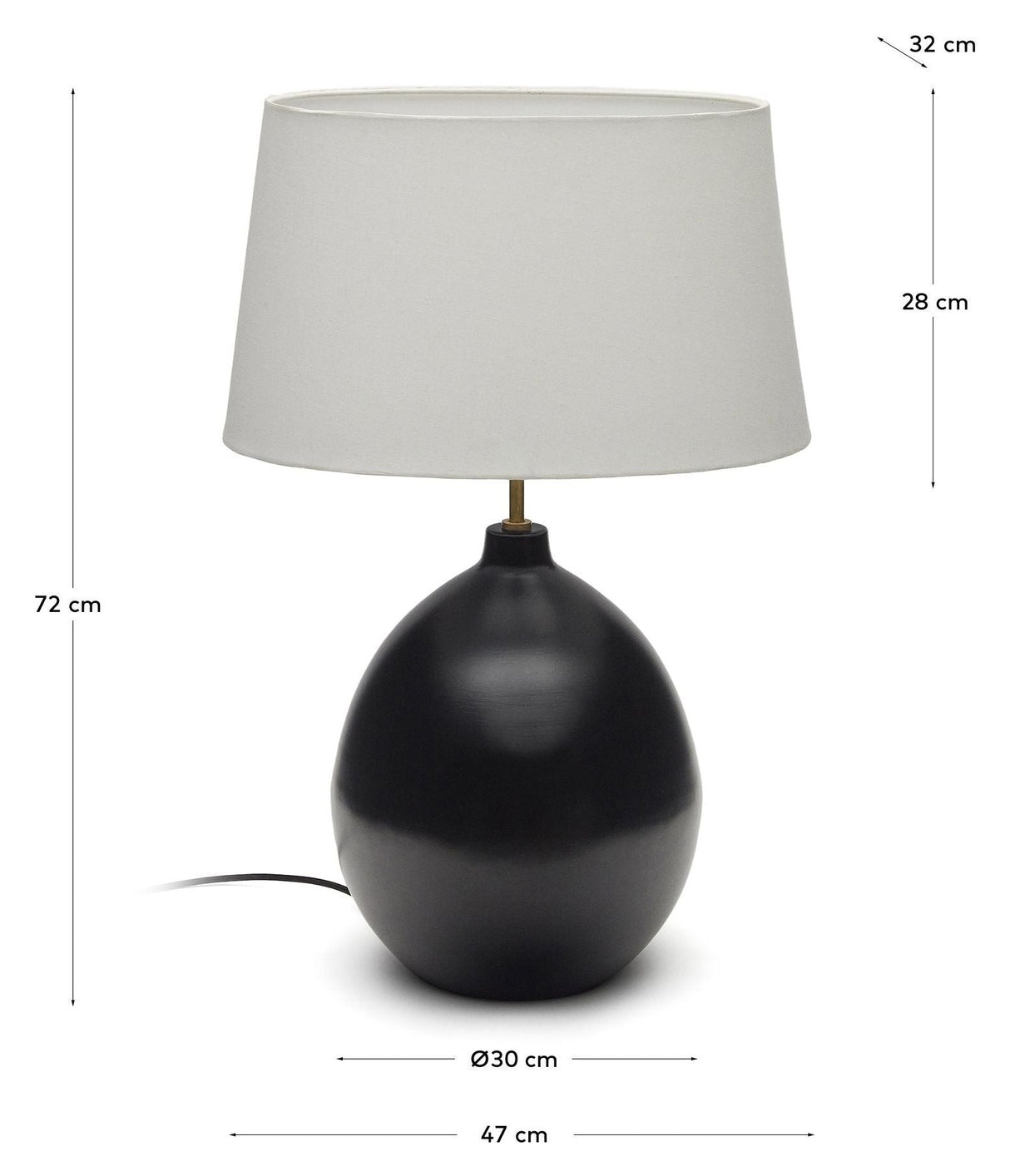 Foixa Table Lamp, Black