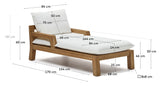 Forcanera Deckchair, White teak