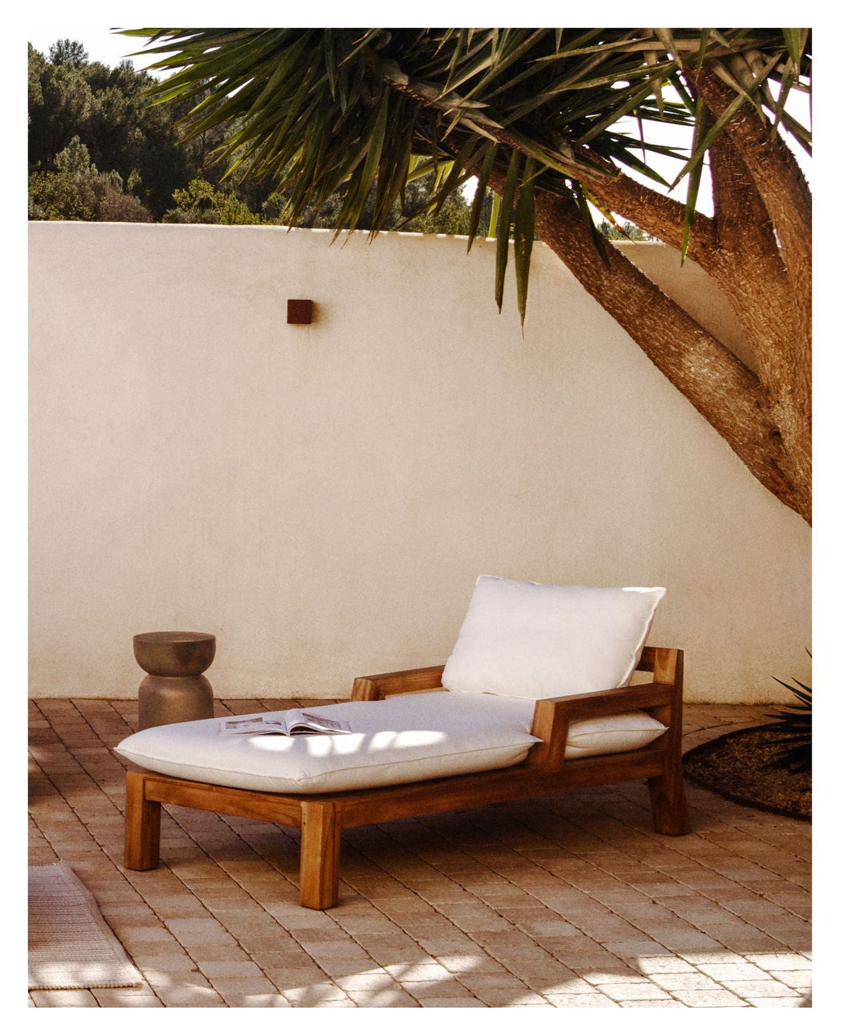 Forcanera Deckchair, White teak