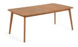 Gaby Garden table with extension Solid Eucalyptus, 183/240x100