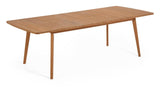 Gaby Garden table with extension Solid Eucalyptus, 183/240x100