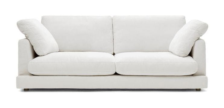 Gala 3-seater sofa, White Chenille fabric