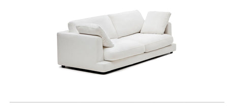 Gala 3-seater sofa, White Chenille fabric