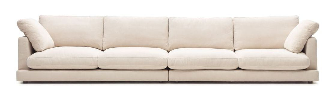 Gala 6-seater sofa, Beige Chenille fabric