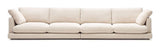 Gala 6-seater sofa, Beige Chenille fabric