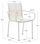 Galdana chair, white