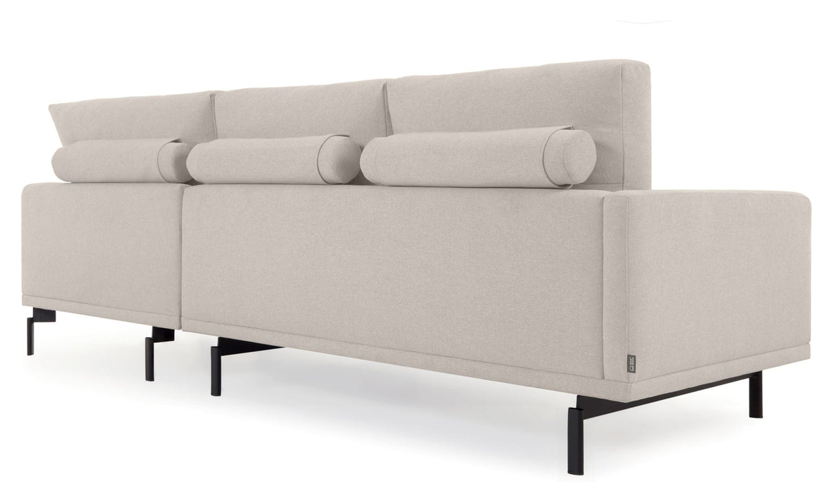 Galene 3-pers. Corner sofa, 267x207, Beige chenille