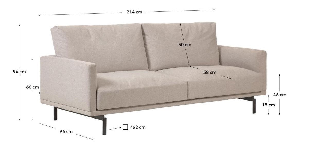 Galene 3-seater sofa - Beige