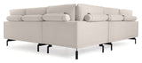 Galene 4-pers. Corner sofa, 267x267, Beige chenille