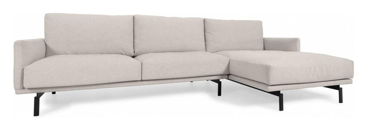 Galene 4-seater sofa with right chaise longue - Beige