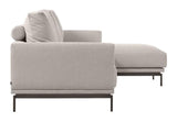 Galene 4-seater sofa with right chaise longue - Beige