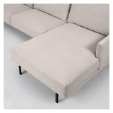 Galene 4-seater sofa with right chaise longue - Beige