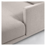 Galene 4-seater sofa with right chaise longue - Beige