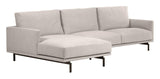 Galene 4-seater sofa with left chaise longue - Beige