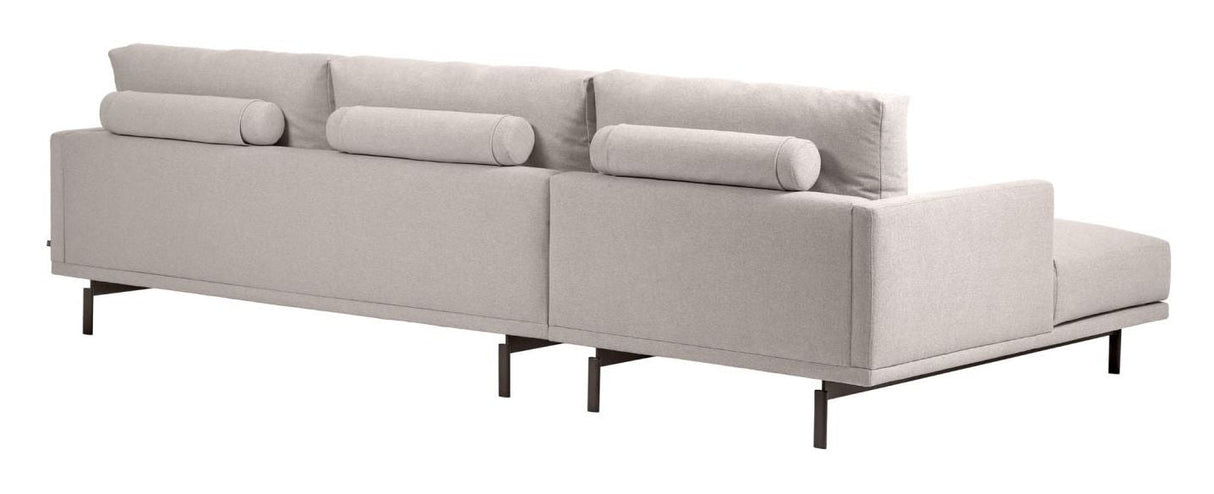 Galene 4-seater sofa with left chaise longue - Beige