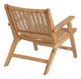 Geralda Lounge Chair, Acacia/Polyrattan Braid