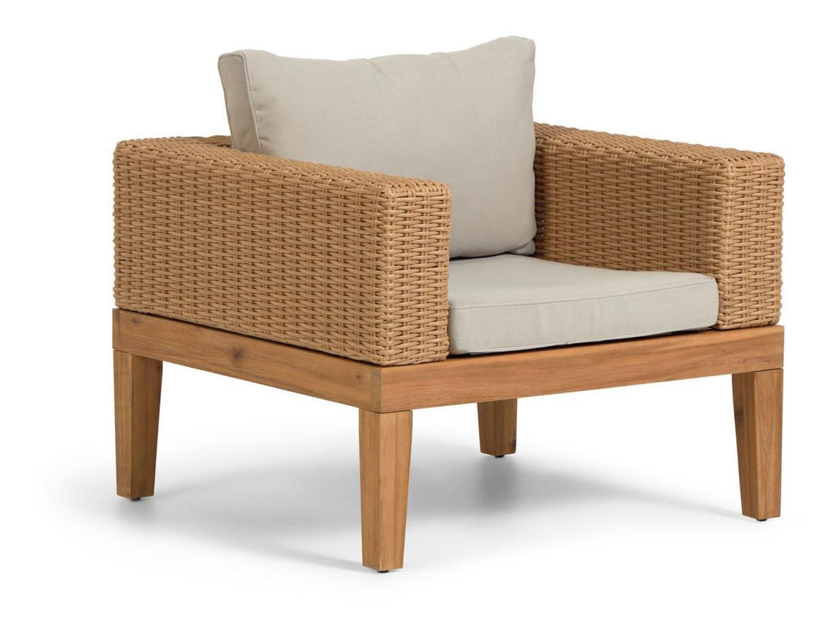 Giana Lounge Chair Acacia/Polyrattan