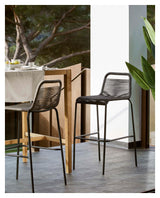 Glenville bar stool SH: 62cm, Black