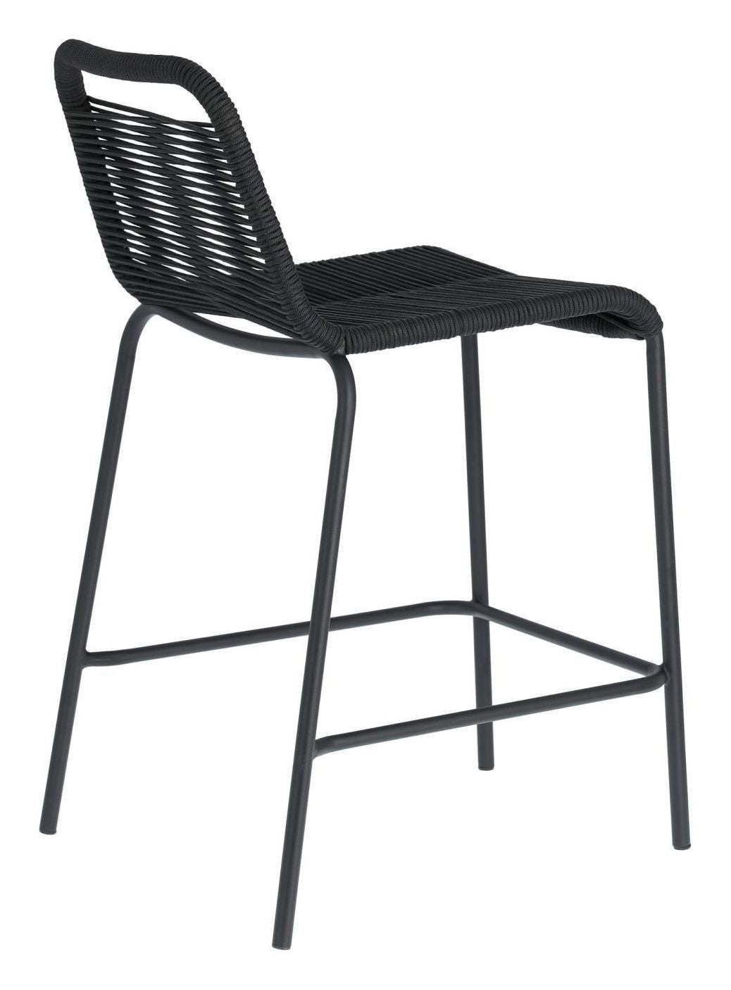 Glenville bar stool SH: 62cm, Black